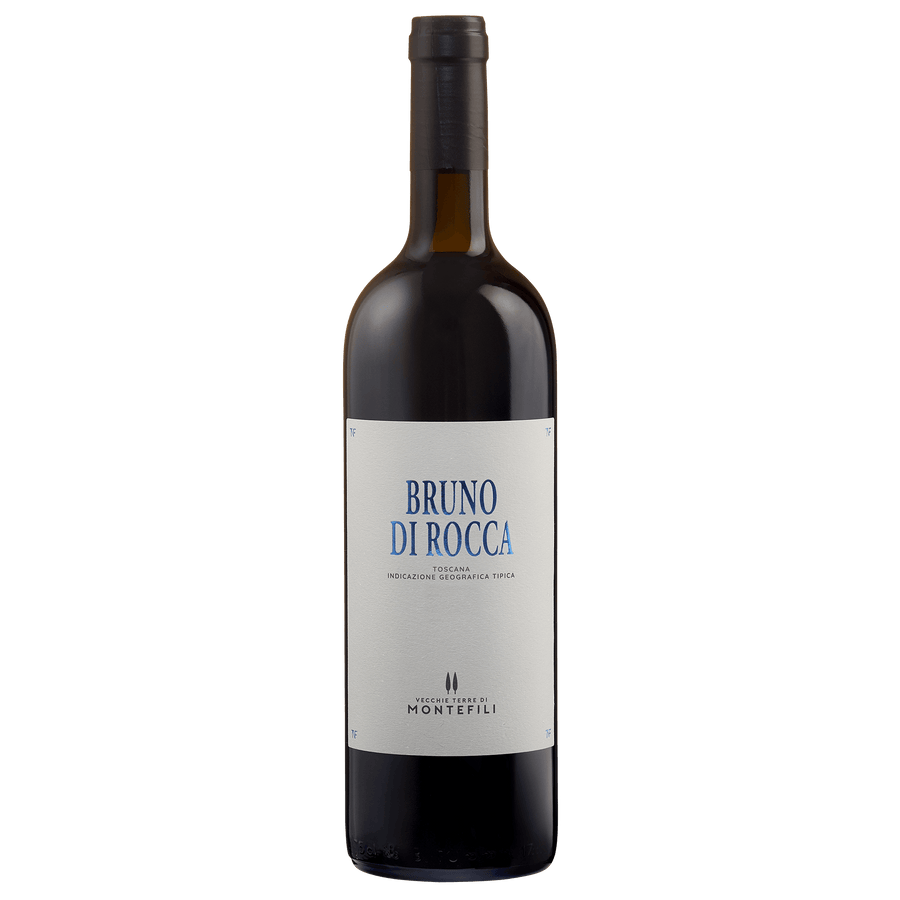 Vecchie Terre di Montefili Bruno Di Rocca Wine bottle on a transparent background
